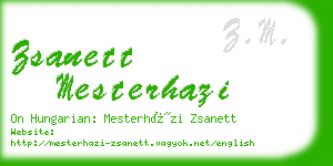 zsanett mesterhazi business card